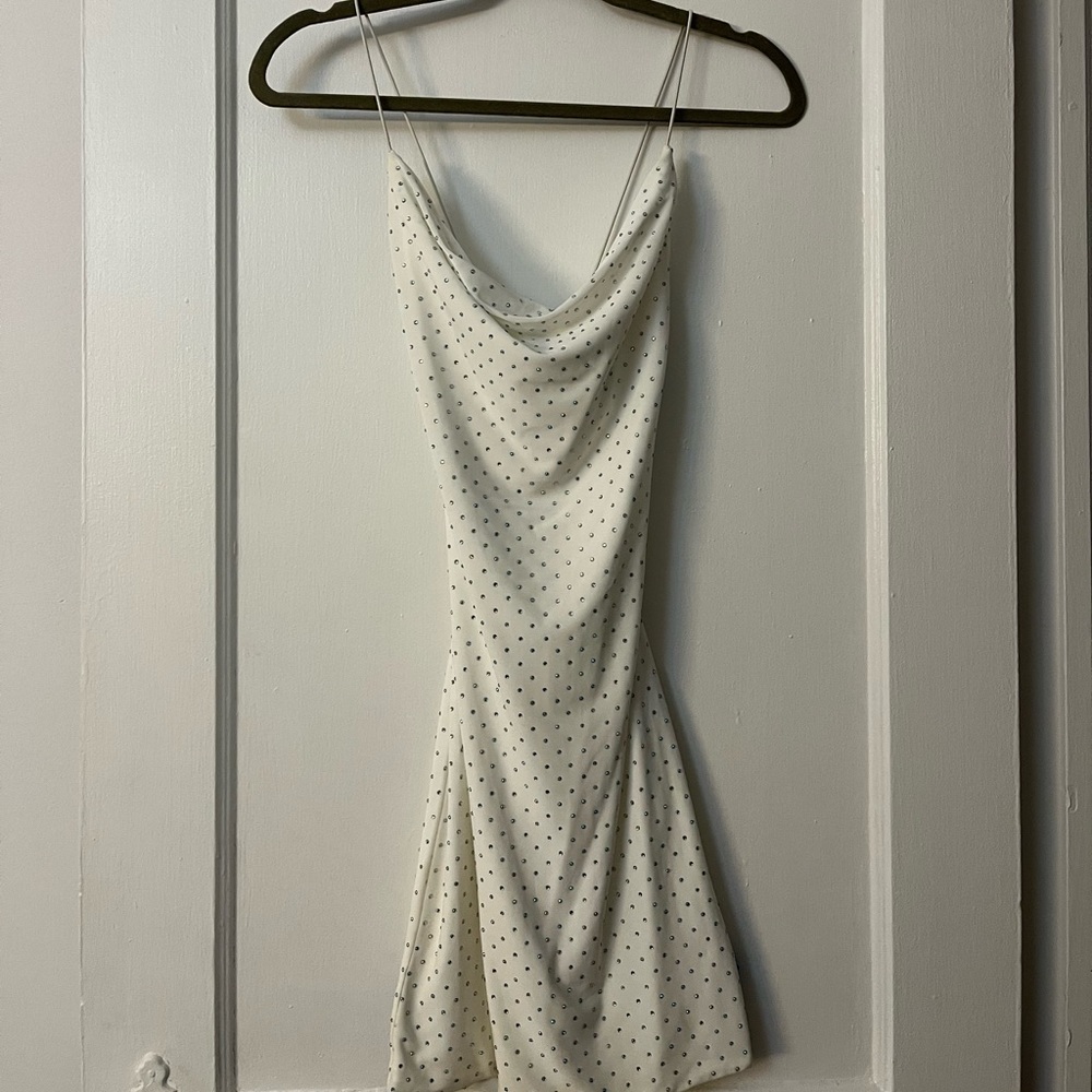 White bedazzled Windsor dress